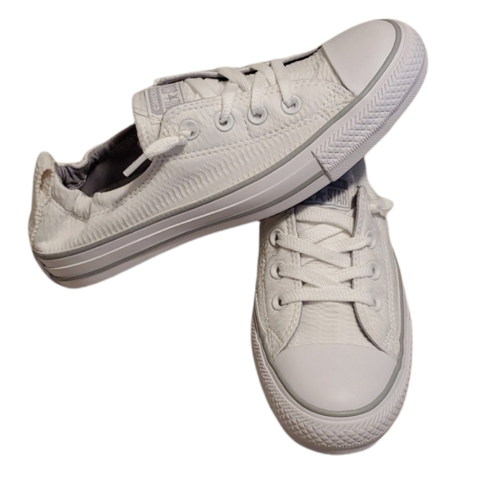 NWOT Converse All Star white sneakers. Womens size 8.